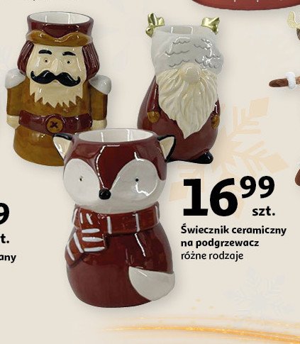 Świecznik ceramiczny promocja w Auchan