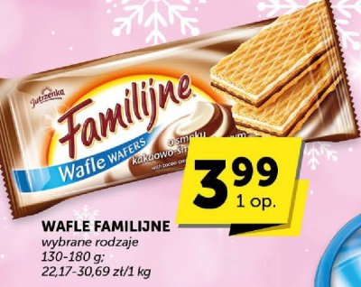 Wafle Familijne kakaowo-śmietankowe Jutrzenka promocja w Groszek
