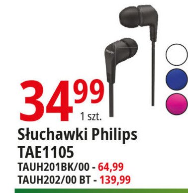 Słuchawki nauszne tauh201bk czarne Philips promocja