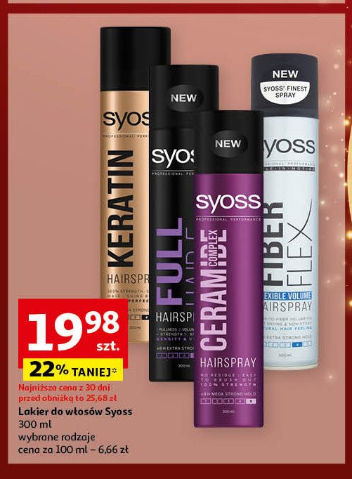 Lakier do włosów Syoss full hair 5 promocja w Auchan