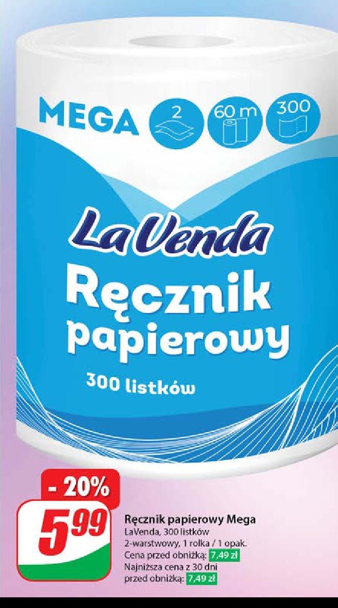 Ręcznik papierowy mega Lavenda promocja