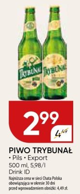 Piwo promocja w Chata Polska