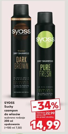 Suchy szampon do włosów maskujący odrosty Syoss dark brown promocja