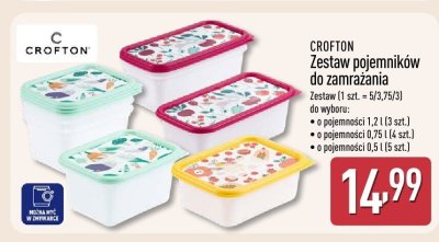 Zestaw pojemników do zamrażania  promocja w Aldi