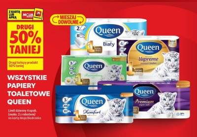 Wszystkie papiery toaletowe DRUGI -50% promocja w Biedronka