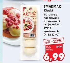 Kluski na parze z jagodami Smak mak promocja