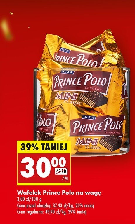 Wafelki mini classic Prince polo promocja