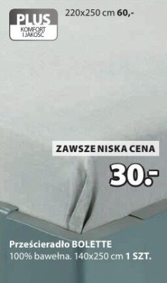 Prześcieradło BOLETTE 140x250 cm promocja w Jysk