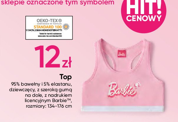 Top barbie rozm. 134-176 cm promocja