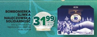 Bombonierka śliwka naleśczowska solidarność promocja w Stokrotka