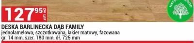 Deska barlinecka Dąb Family promocja w Merkury Market
