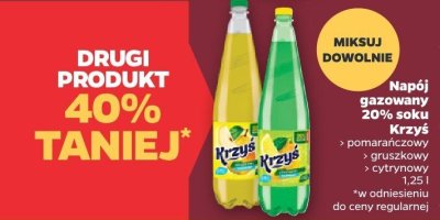 Napój gazowany 20% soku DRUGI -40% promocja w Netto