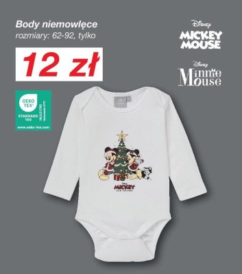 Body niemowlęce Disney Mickey Mouse / Minnie Mouse promocja w KiK