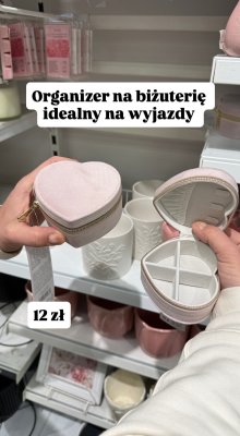 Organizer na biżuterię różowy promocja w Pepco