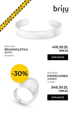 Pierścionek srebro promocja w Briju