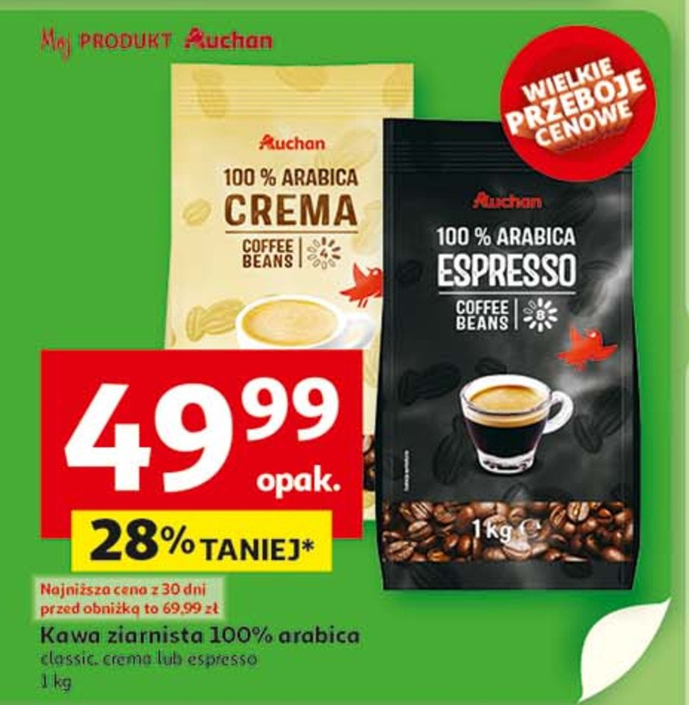Kawa espresso Auchan promocja w Auchan