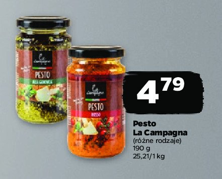 Pesto rosso z suszonymi pomidorami La campagna promocja