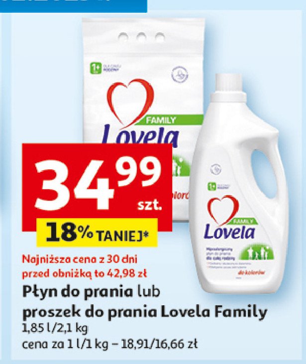 Płyn do prania kolorów family Lovela promocja