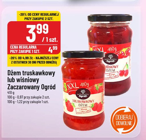 Dżem truskawkowy Zaczarowany ogród promocja