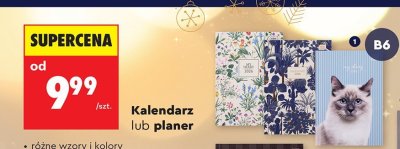 Kalendarz książkowy B6 promocja w Biedronka