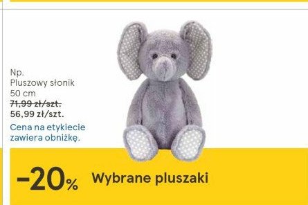 Maskotka s艂o艅 50 cm siedz膮ca promocja