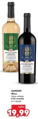 Wino różne rodzaje 0,75 l promocja w Kaufland