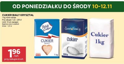 Cukier biały kryształ różne rodzaje promocja w Stokrotka
