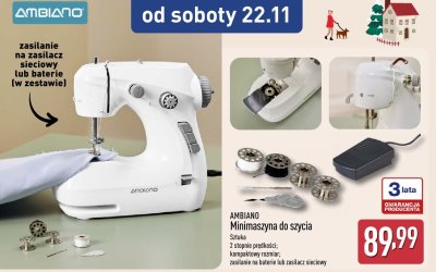 Minimaszyna do szycia promocja w Aldi