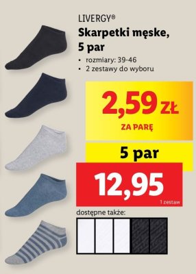 Skarpetki męskie Livergy promocja