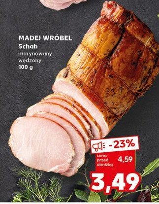 Schab marynowany wędzony Madej & wróbel promocja