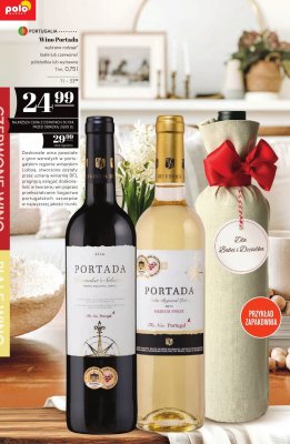 Wino Portada białe półsłodkie 0,75l promocja w POLOmarket