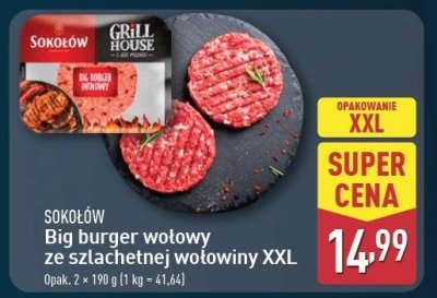 Big burger wołowy Sokołów grill house promocja