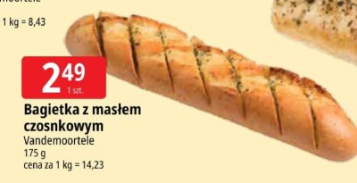 Bagietka z masłem czosnkowym Vandemoortele promocja w Leclerc