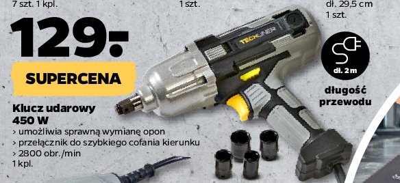 Klucz udarowy 450 g Techliner promocja w Netto