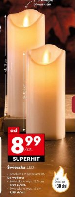 Świeczka LED Cortina promocja w Biedronka