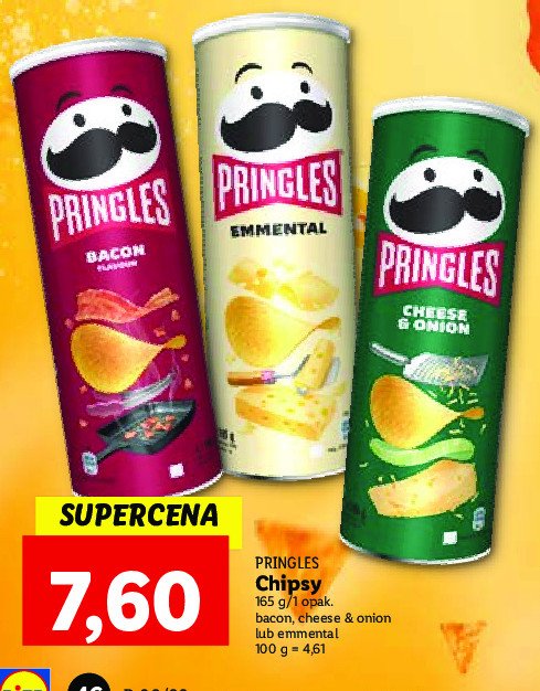 Chipsy emmental Pringles promocja