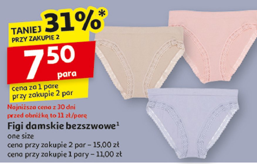 Figi bezszwowe Auchan inextenso promocja