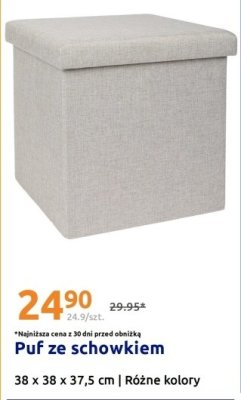 Puf ze schowkiem promocja w Action