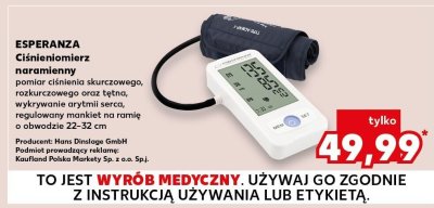 Ciśnieniomierz naramienny promocja w Kaufland