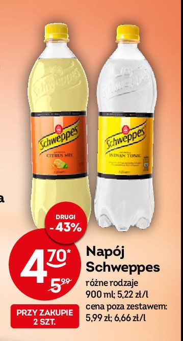 Napój indian tonic Schweppes promocja