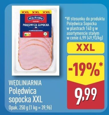 Polędwica sopocka XXL promocja w Aldi