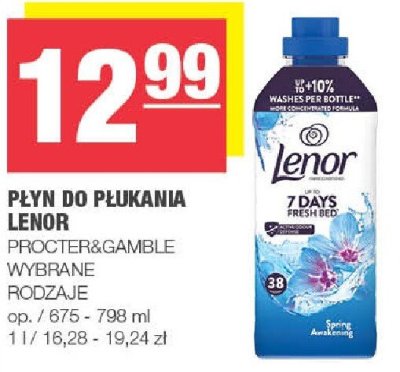 Płyn do płukania Lenor Procter&Gamble wybrane rodzaje promocja w SPAR