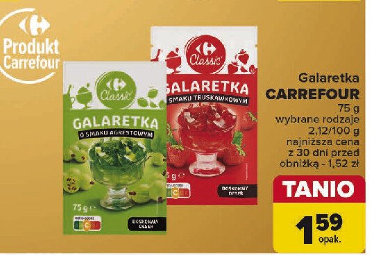 Galaretka agrestowa Carrefour promocja w Carrefour