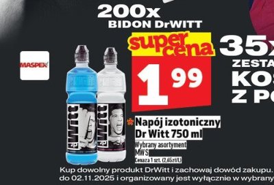 Napój izotoniczny Dr Witt 750 ml promocja w TOPAZ