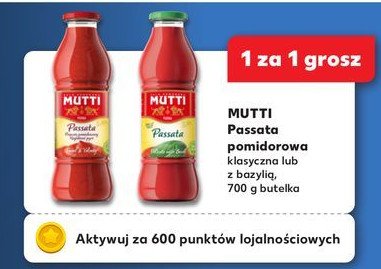 Passata pomidorowa z bazylią Mutti promocja w Kaufland