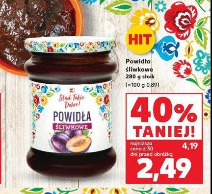 Powidła śliwkowe węgierkowe K-classic stąd takie dobre! promocja