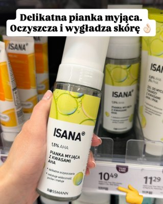 Pianka myjąca 1,5% AHA z kwasami AHA promocja w Rossmann