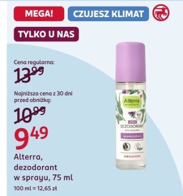 Dezodorant w sprayu, 75 ml promocja w Rossmann