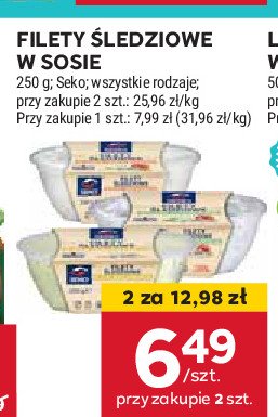 Filety śledziowe w sosie koperkowym Seko promocja