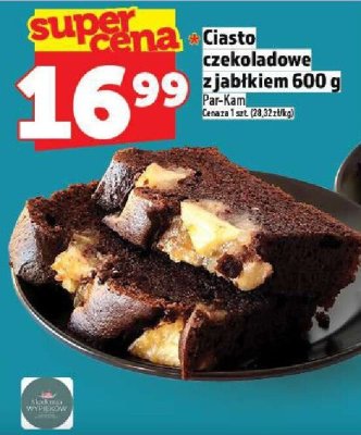 Ciasto czekoladowe z jabłkiem Par-Kam 600 g promocja w TOPAZ